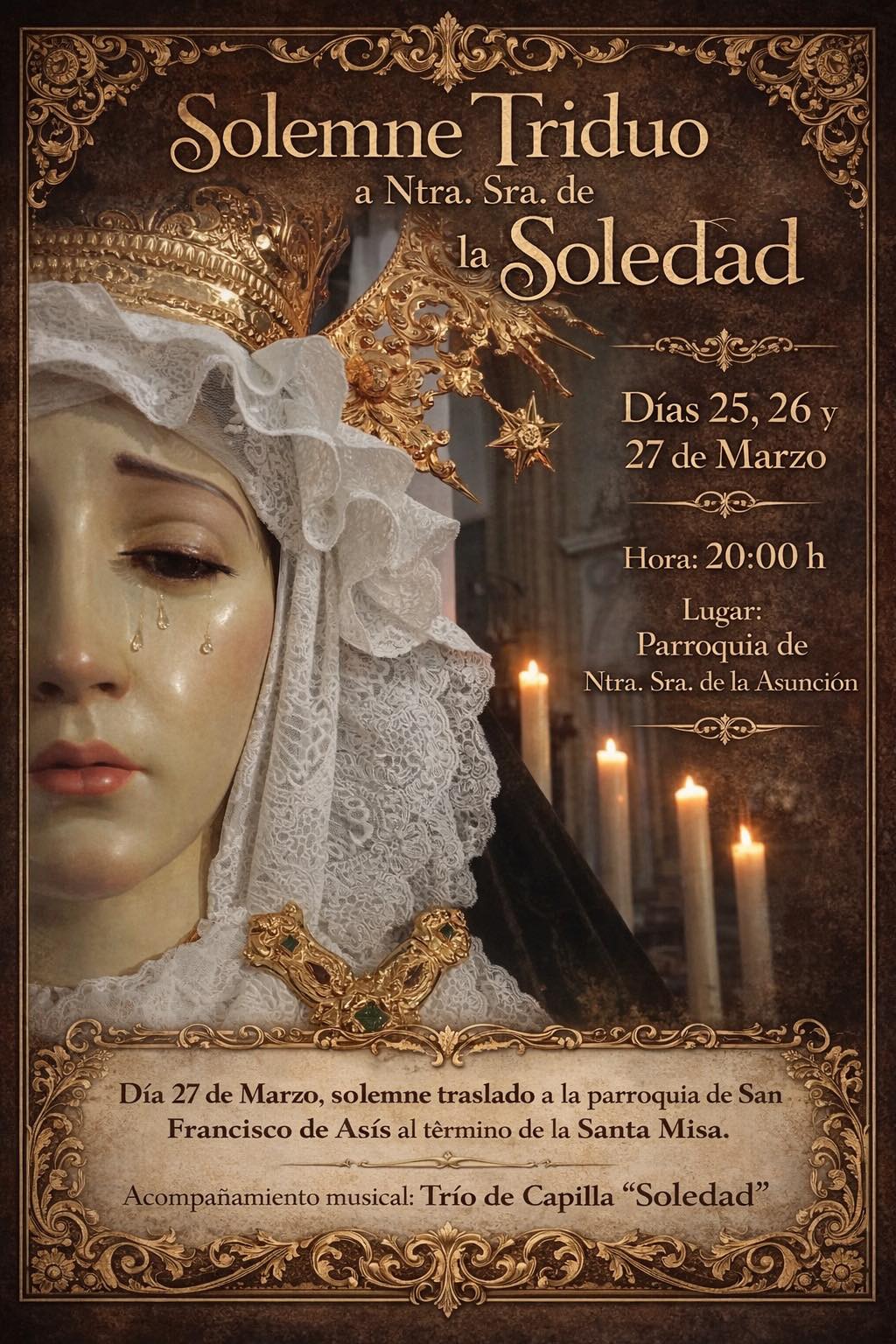 Triduo Nuestra Señora de la Soledad - Bujalance 2026