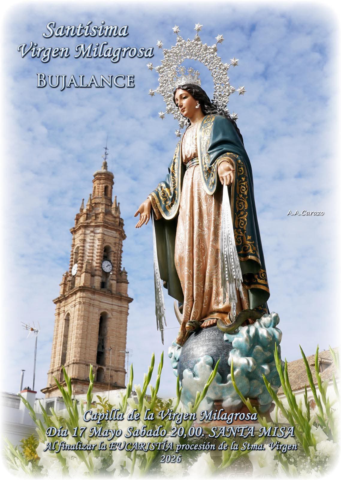 Procesión Virgen Milagrosa Bujalance 2026