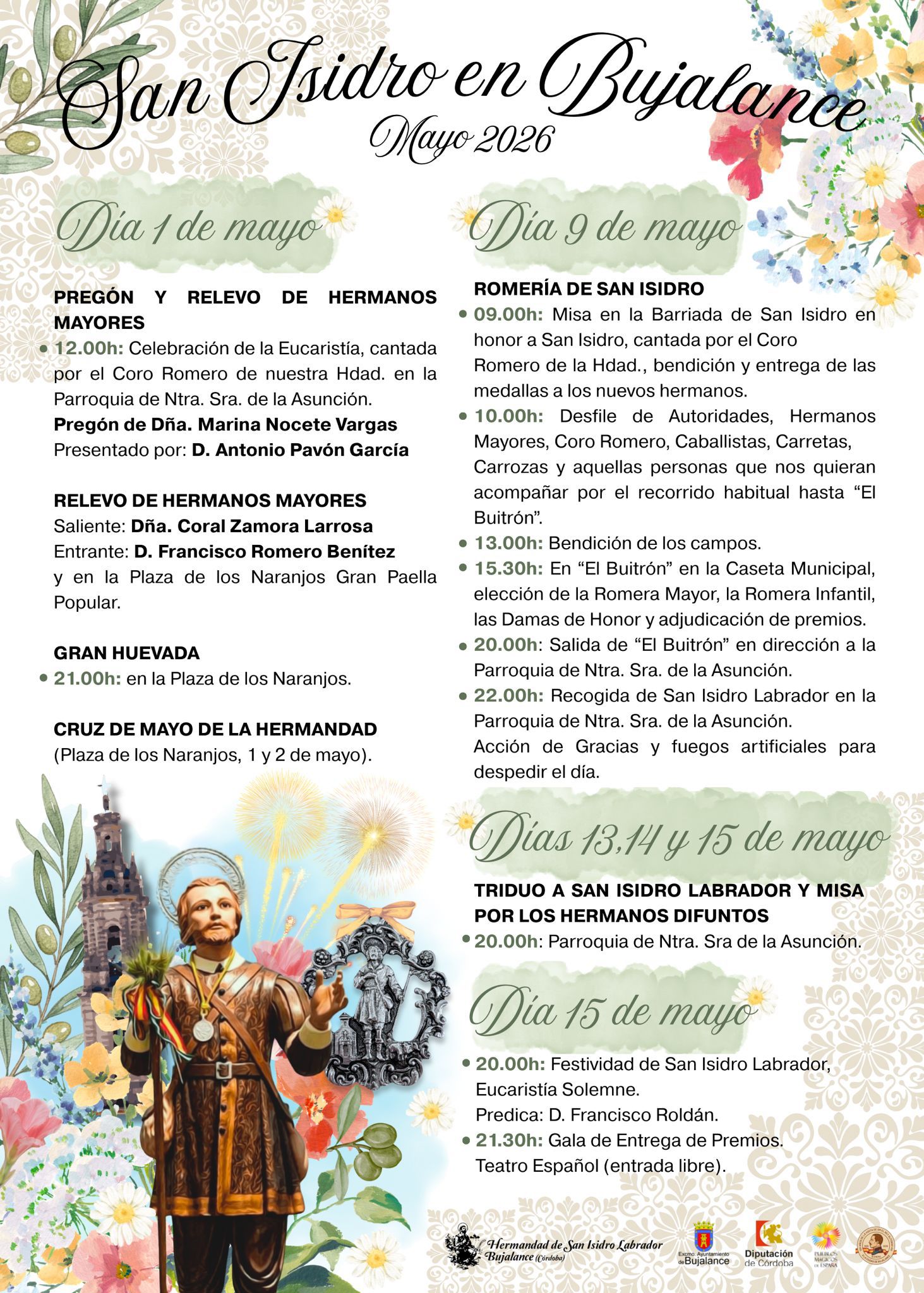 Actos San Isidro 2026 - Bujalance